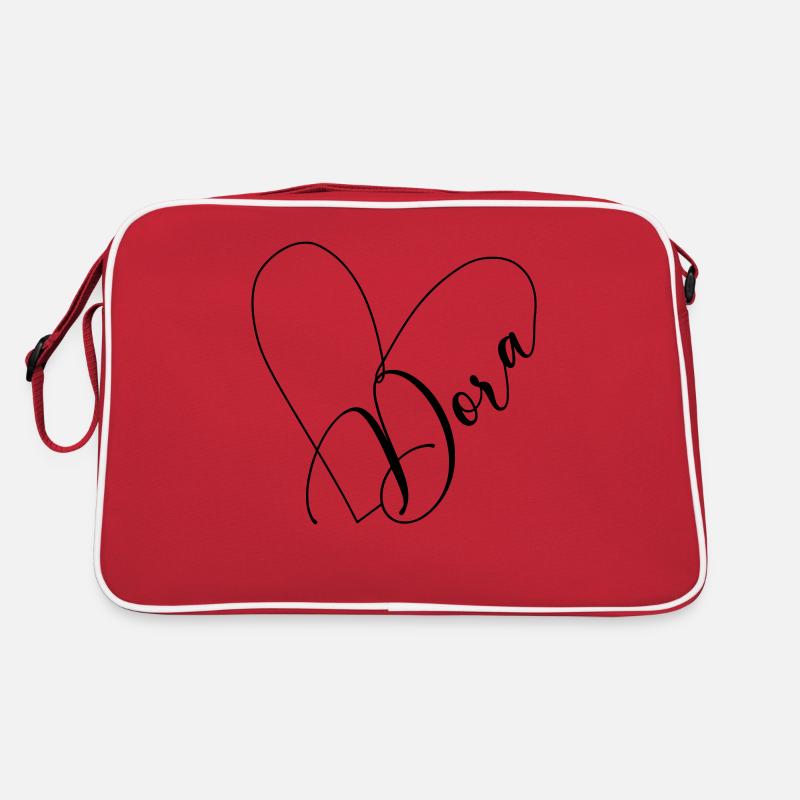 Dora Nom Ligne de coeur Sac Retro