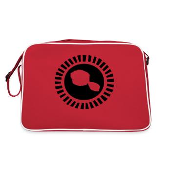 tahiti tattoo shining - Sac Retro - rouge/blanc - Dos