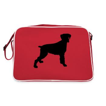 dog dog - Retro Bag - red/white - Back