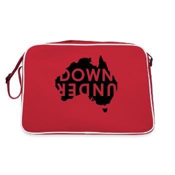 australia Down Under Landmark Australien - Retro Tasche - Rot/Weiß - Hinten