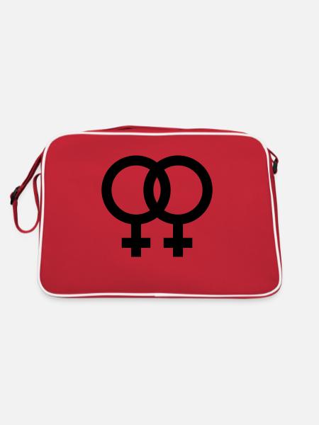 Lesbian - Retro Bag - red/white - Back