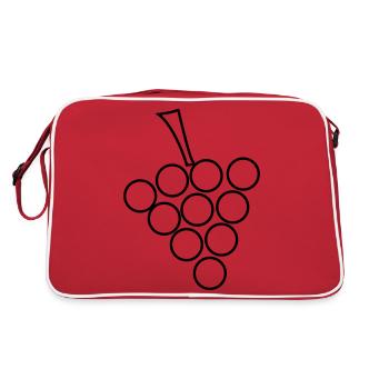raisin - Sac Retro - rouge/blanc - Dos