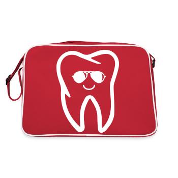 Tooth Sunglasses - Retro Bag - red/white - Back