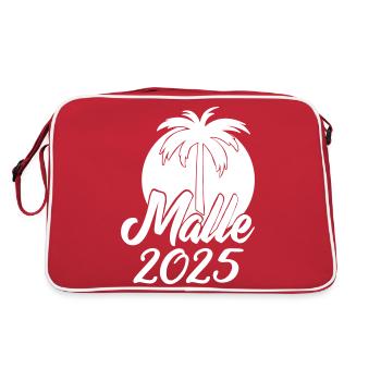 MALLE 2025 - Sac Retro - rouge/blanc - Dos