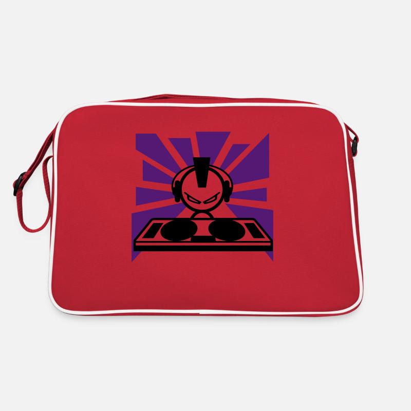 sound - Retro Tasche - Rot/Weiß