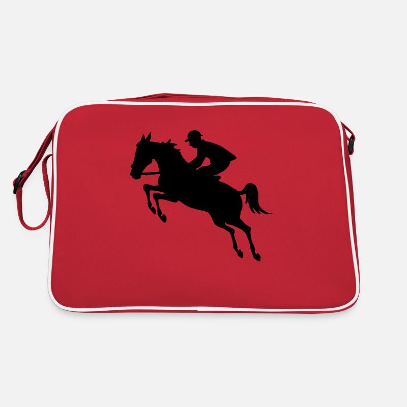 Reiter Springen Retro Tasche