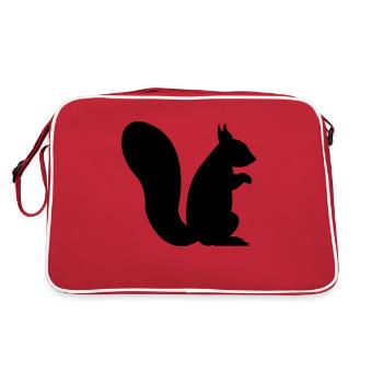 squirrel - Retro Bag - red/white - Back