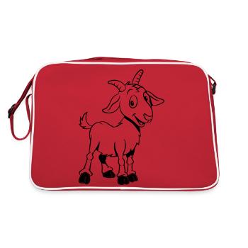 La chèvre sourit - Sac Retro - rouge/blanc - Dos