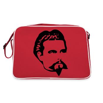 Ludwig II - Retro Tasche - Rot/Weiß - Hinten
