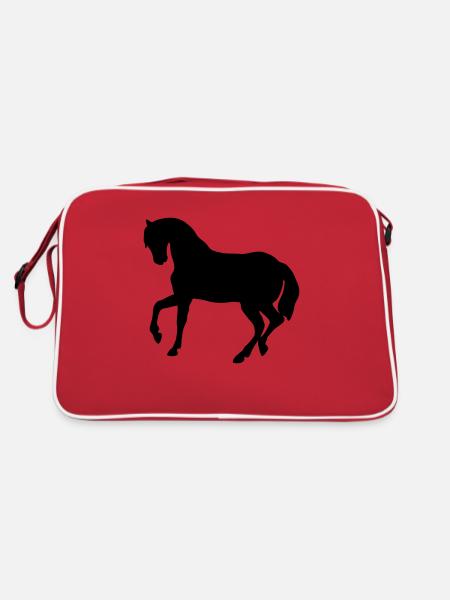 Cute Pony - Retro Bag - red/white - Back