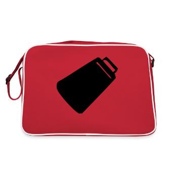 Kuhglocke - Retro Tasche - Rot/Weiß - Hinten