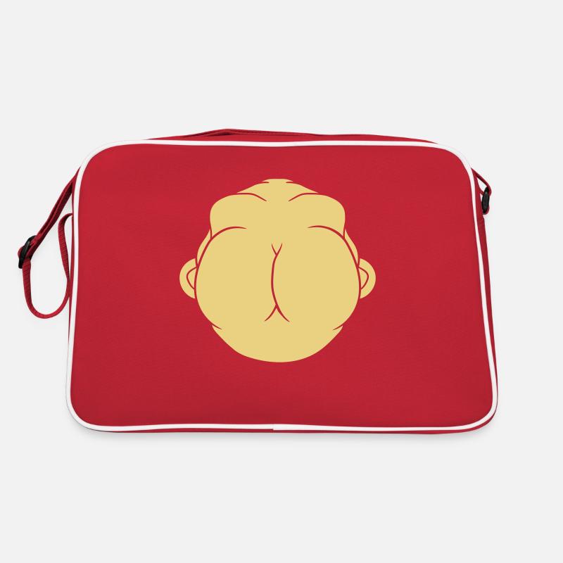 arsch mit ohren gesicht sexy hintern hinterteil id Retro Tasche