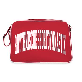 Rhythmische Sportgymnastik - Retro Tasche - Rot/Weiß - Hinten
