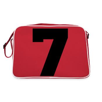 7 - Retro Tasche - Rot/Weiß - Hinten