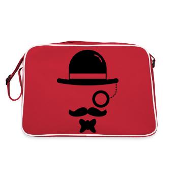 Hipster Vintage - Sac Retro - rouge/blanc - Dos