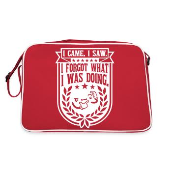 Je suis venu voir oublier - Sac Retro - rouge/blanc - Dos