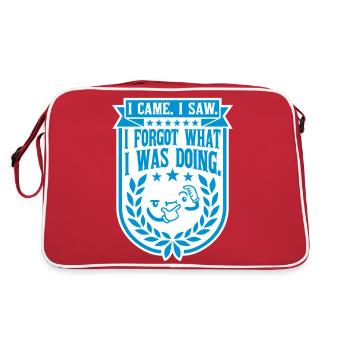 Je suis venu voir oublier - Sac Retro - rouge/blanc - Dos