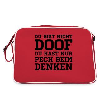 VOUS N'ÊTES PAS PENSEZ LE PECH MALADROIT - Sac Retro - rouge/blanc - Dos