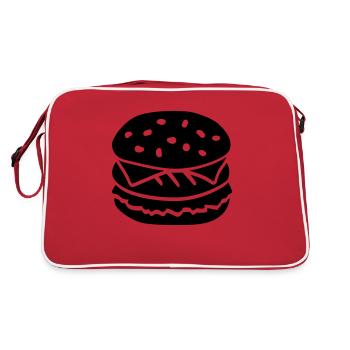 Burger - Retro Tasche - Rot/Weiß - Hinten