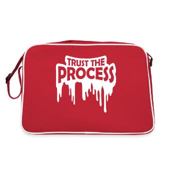 trust the process Quote - Retro Bag - red/white - Back