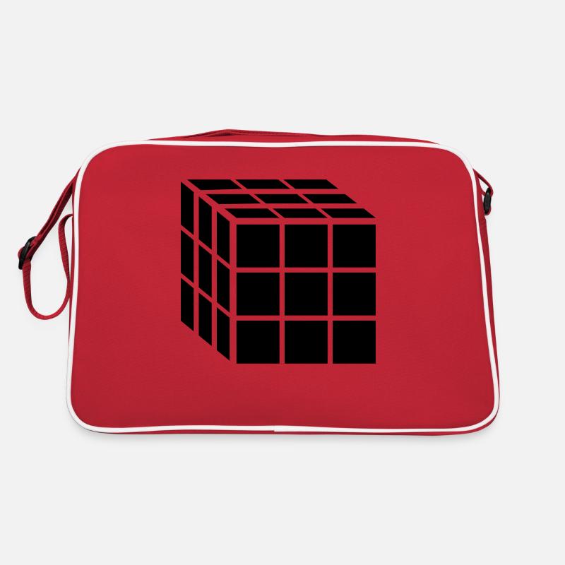 3x3 Block Würfel Retro Tasche