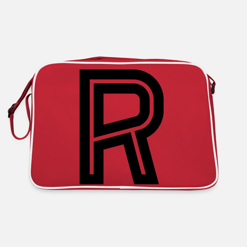 R - Retro Tasche - Rot/Weiß