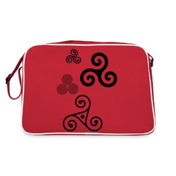 triskele Bretagne 2 - Sac Retro - rouge/blanc - Dos
