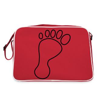 Pieds nus Footprint Pieds - Sac Retro - rouge/blanc - Dos