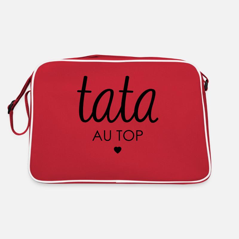 TATA AU TOP - Sac Retro - rouge/blanc