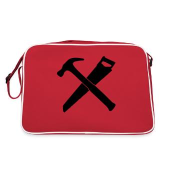 hammer and saw - Sac Retro - rouge/blanc - Dos