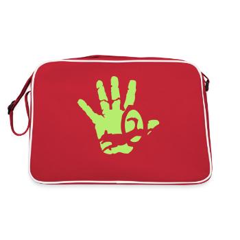 main agility - Sac Retro - rouge/blanc - Dos