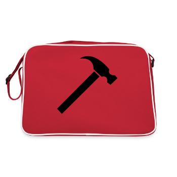 hammer - Sac Retro - rouge/blanc - Dos