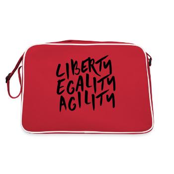 Liberty Egality Agility - Sac Retro - rouge/blanc - Dos