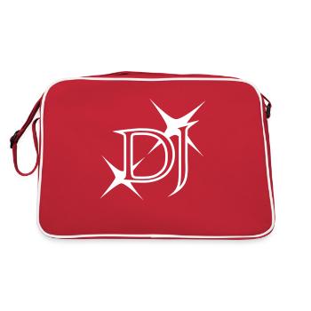 DJ Star Mixer DJ Dance Party Musique Logo - Sac Retro - rouge/blanc - Dos