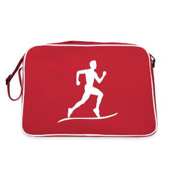Runners High and Runner's Flow - Retro Bag - red/white - Back