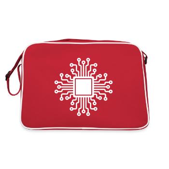 Microchip CPU AI - Retro Bag - red/white - Back