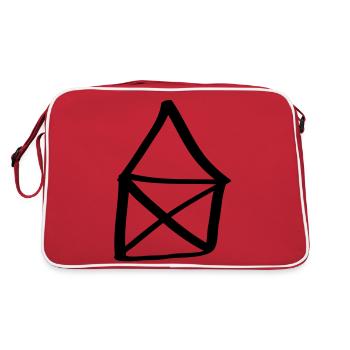 the house - Retro Bag - red/white - Back