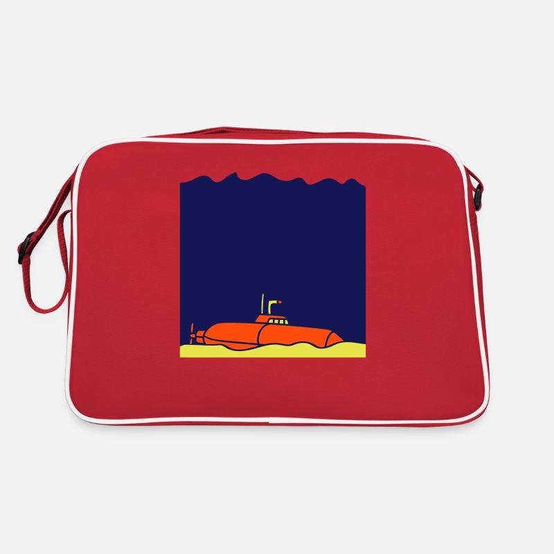 Submarine sunk ground grounded Retro Bag