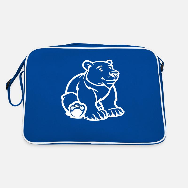 eisbär comic bär Retro Tasche