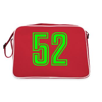 52 - Sac Retro - rouge/blanc - Dos