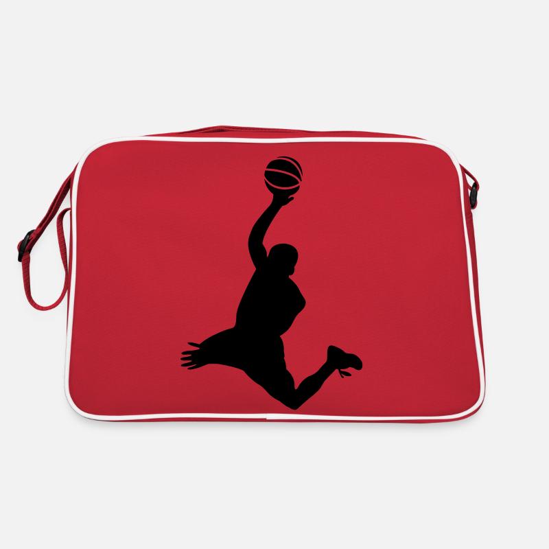 Basketball # 3 - Retro Tasche - Rot/Weiß