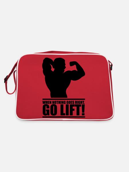 go_lift - Sac Retro - rouge/blanc - Dos