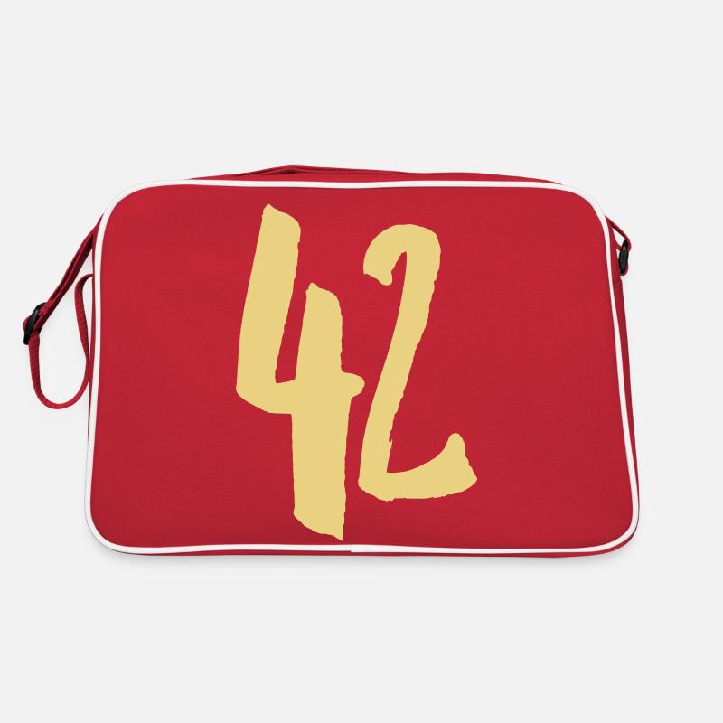 42 - Nummer - VEKTOR Retro Tasche