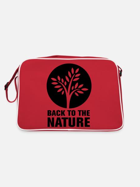 back2nature - Sac Retro - rouge/blanc