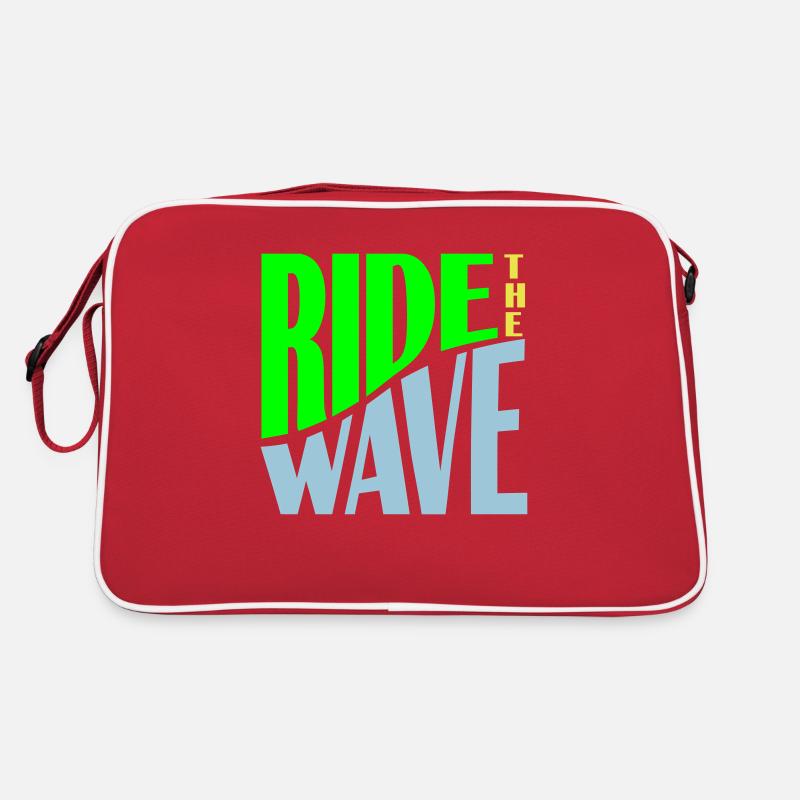 Ride the Wave plotter Retro Tasche