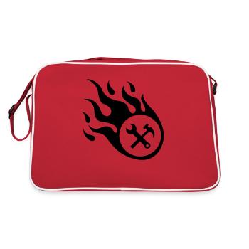 Flamme d’artisan - Sac Retro - rouge/blanc - Dos