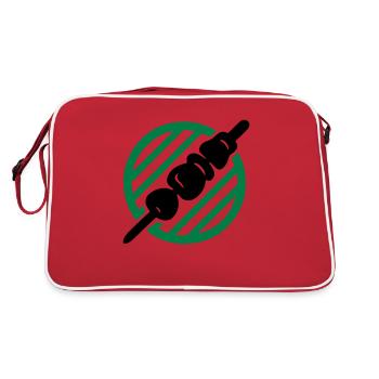 Grillades de kebab - Sac Retro - rouge/blanc - Dos