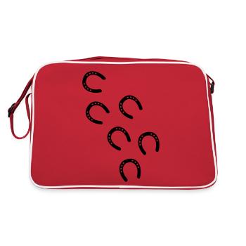 empreintes traces - Sac Retro - rouge/blanc - Dos