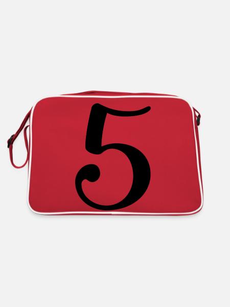 5 - Retro Bag - red/white - Back