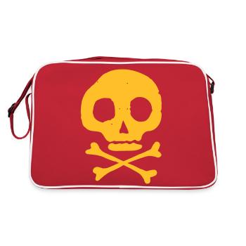 Skull & Bones - Retro Bag - red/white - Back